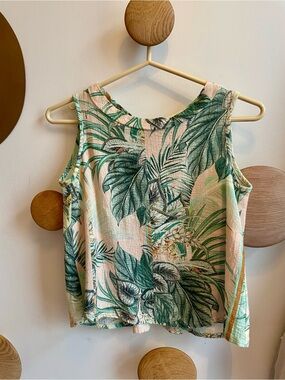 Bodybag by Jude Montreal Tropical Print Sleeveless Top XS